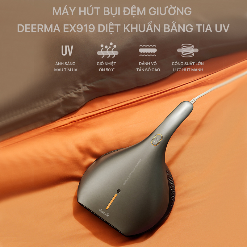 Máy hút bụi đệm giường DEERMA EX919 - Hàng chính hãng