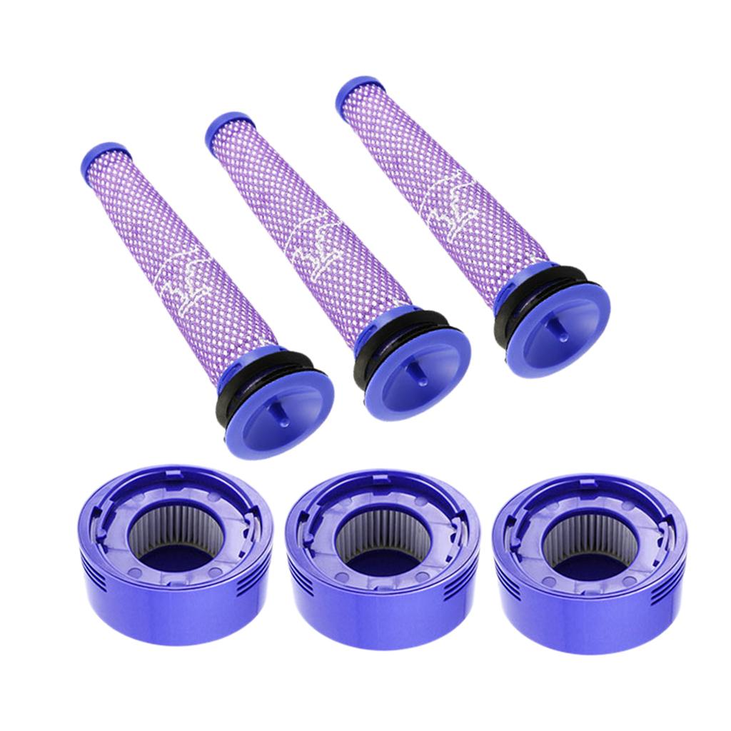 6pk Vacuum Filter Set Replacement For V8+, V8, V7 Absolute Animal
