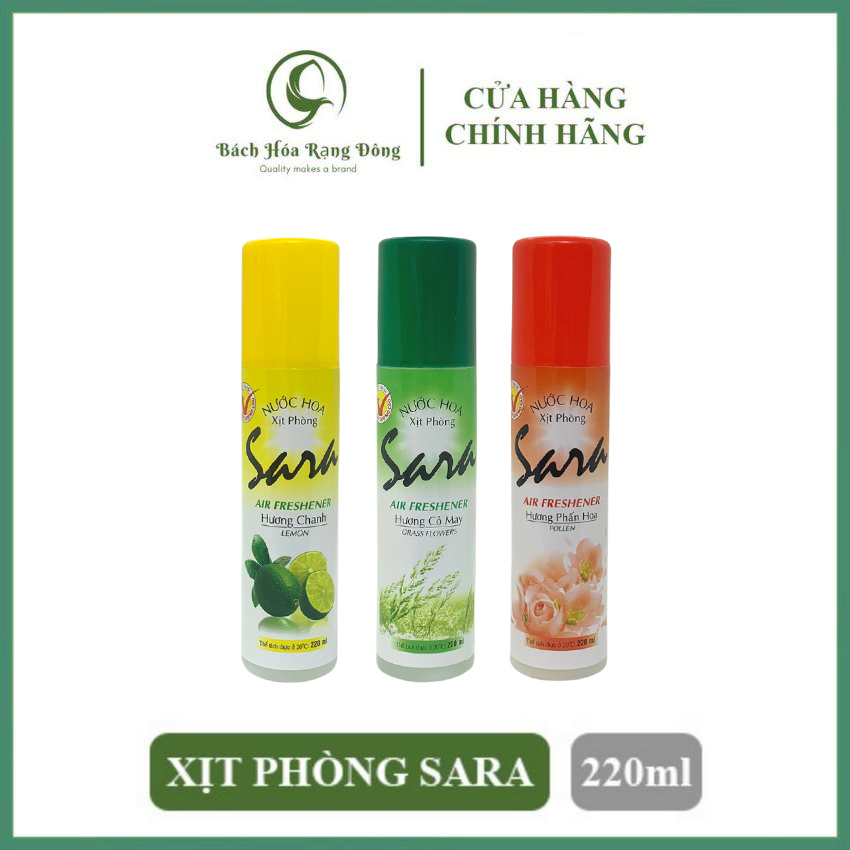 Nước hoa xịt phòng ngủ giữ mùi lâu Sara cao cấp hương thơm dịu nhẹ giúp khử mùi ẩm mốc làm thơm phòng