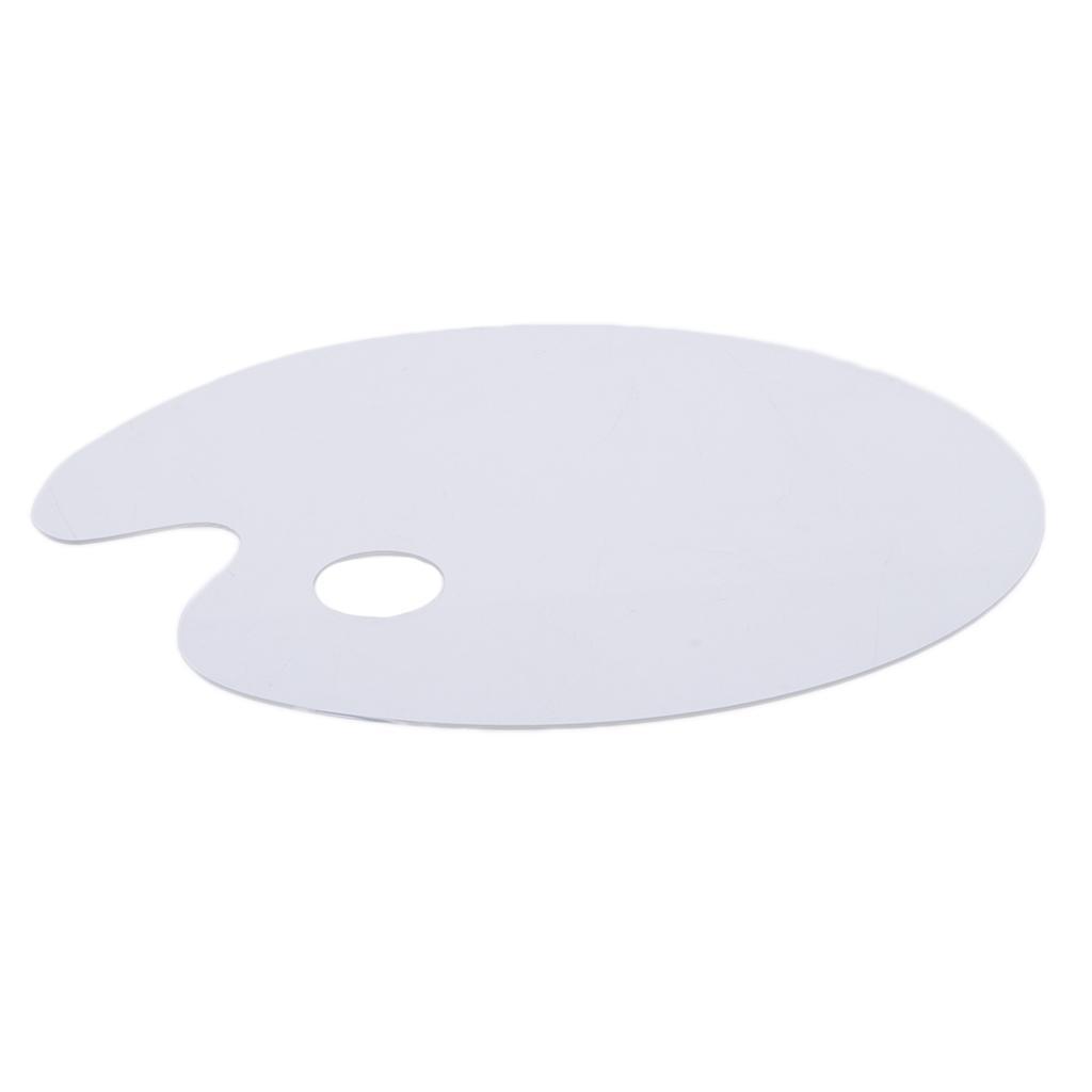 4xOval Clear Acrylic Paint Tray Palette for Watercolor Oil Acrylic Paint Art