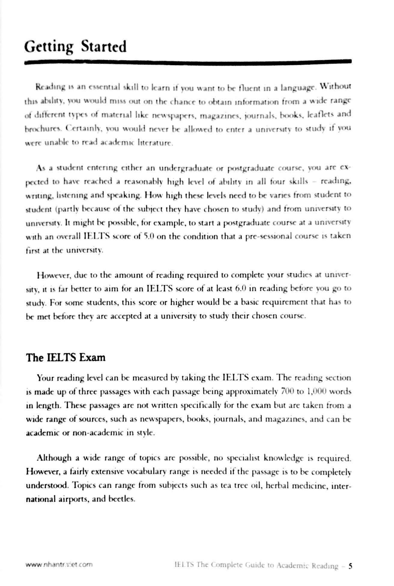IELTS The Complete Guide To Academic Reading