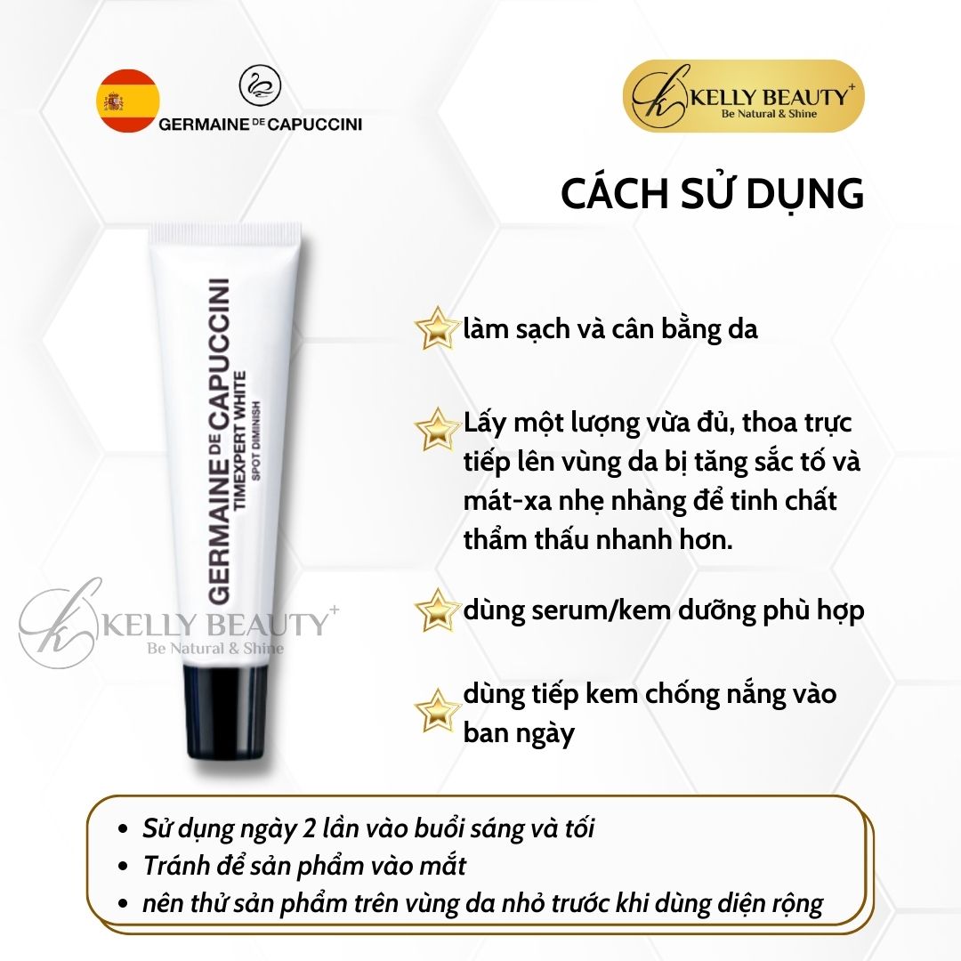 Tinh Chất Chấm Nám Geramine TIMEXPERT WHITE Spot Diminish - Phân Giải Hắc Tố, Mờ Đốm Nâu Đen | Kelly Beauty