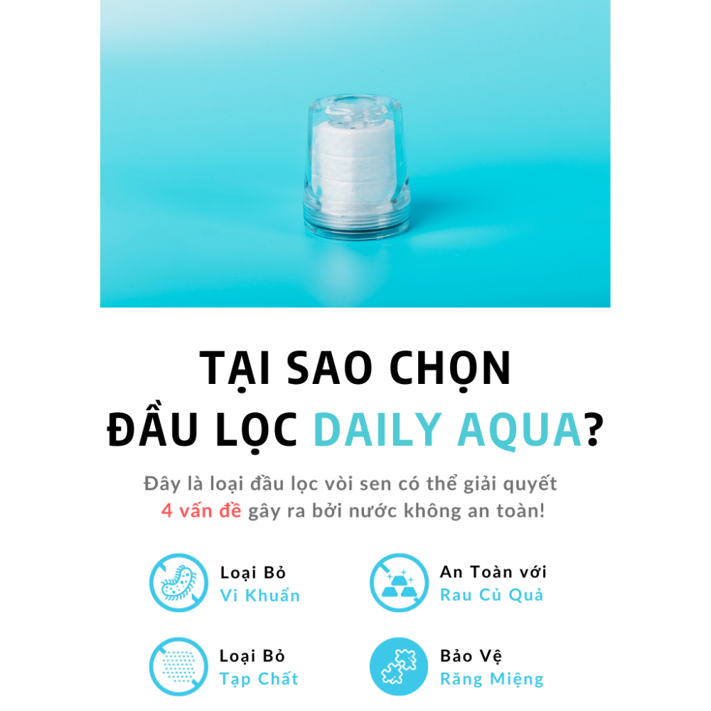 Đầu vòi lọc nước bồn rửa tay