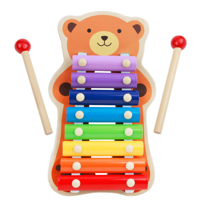 Đồ Chơi Đàn Gỗ Xylophone 8 Quãng Hình Thú Đáng Yêu Cho Bé (Họa Tiết Ngẫu Nhiên)