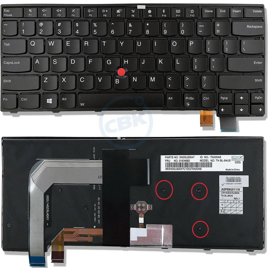 Bàn phím dùng cho laptop Lenovo ThinkPad T460s T470s 01YT100, SN20Q55991 T460P T470P có đèn Backlit