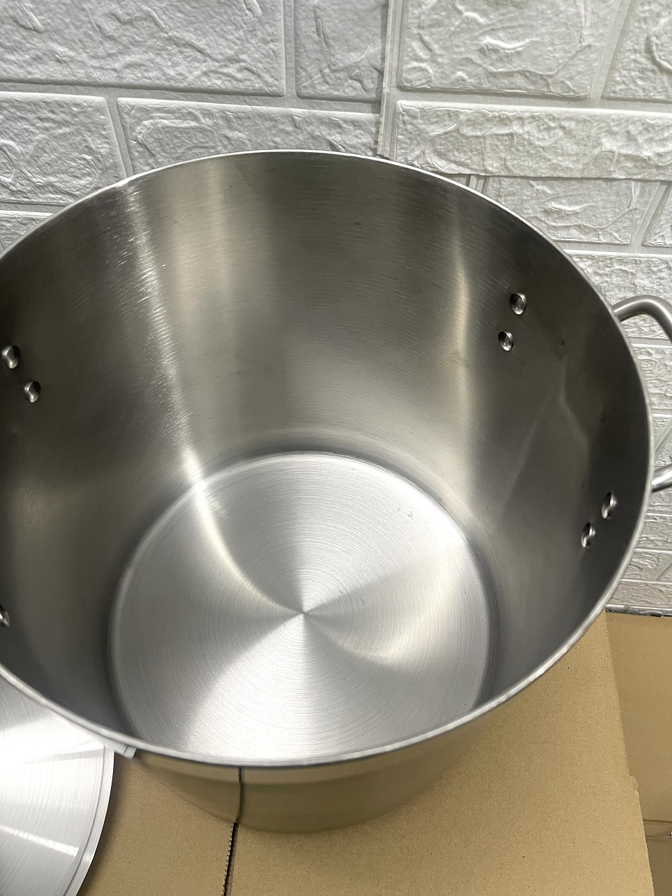 Nồi Inox 2 Quai Cao Cấp 3 Đáy _ Dung Tích: 17Lít _