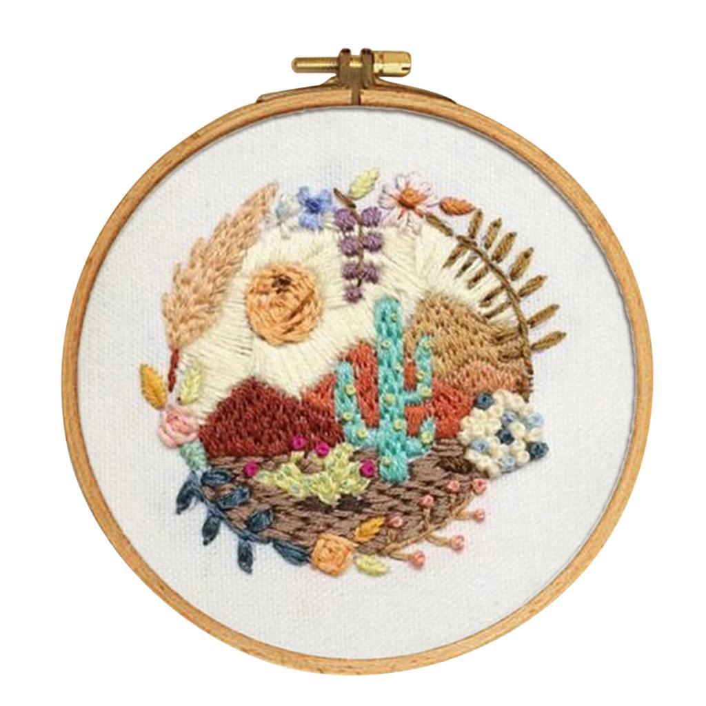 DIY Embroidery for Beginner Needlework Kit Cross Stitch Decoration