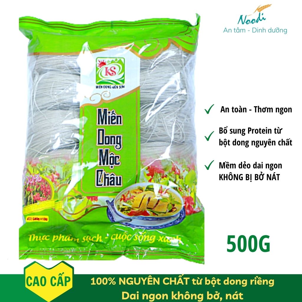 Combo 2 gói Miến Dong Mộc Châu 500g - 2 gói tổng 1kg - Miến dong ngon nhất phía bắc