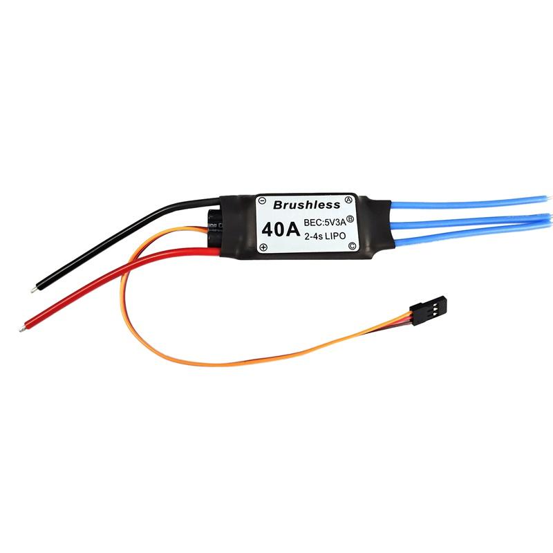 Bộ điều khiển tốc độ không chổi than 40A ESC 2-4S 5V/3A BEC cho F450 450mm S500 ZD550 XT60