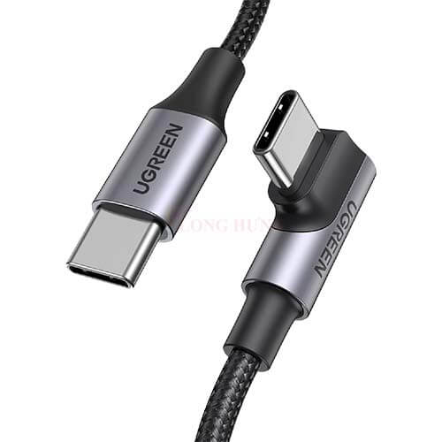 Cáp USB Type-C to Type-C 90 độ Ugreen M/M Cable US255 - Hàng chính hãng