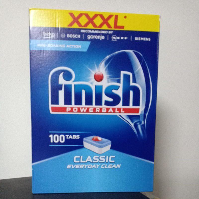 viên rửa chén finish classic hộp 100 viên