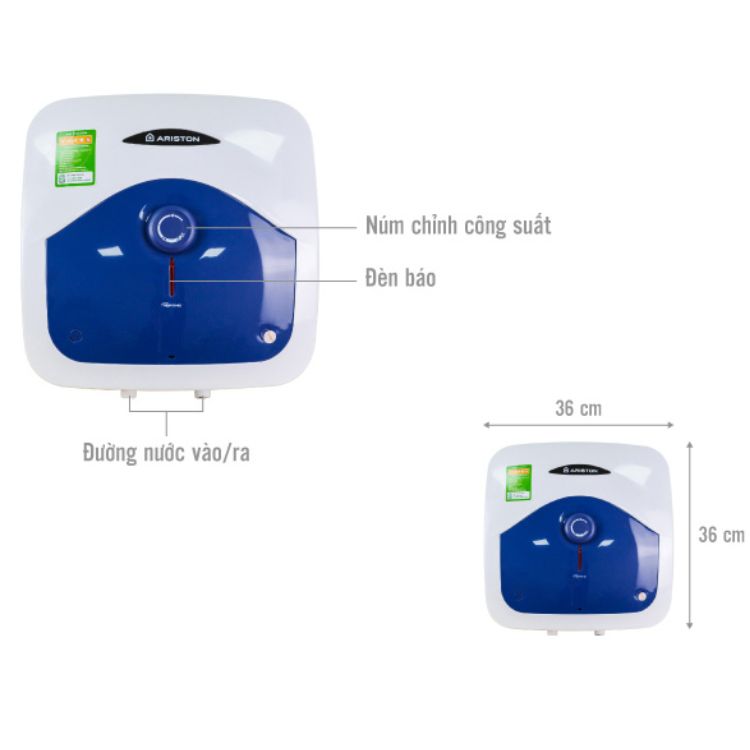 Máy nước nóng Ariston 15 lít BLU 15 R 2.5 FE-Hàng chính hãng