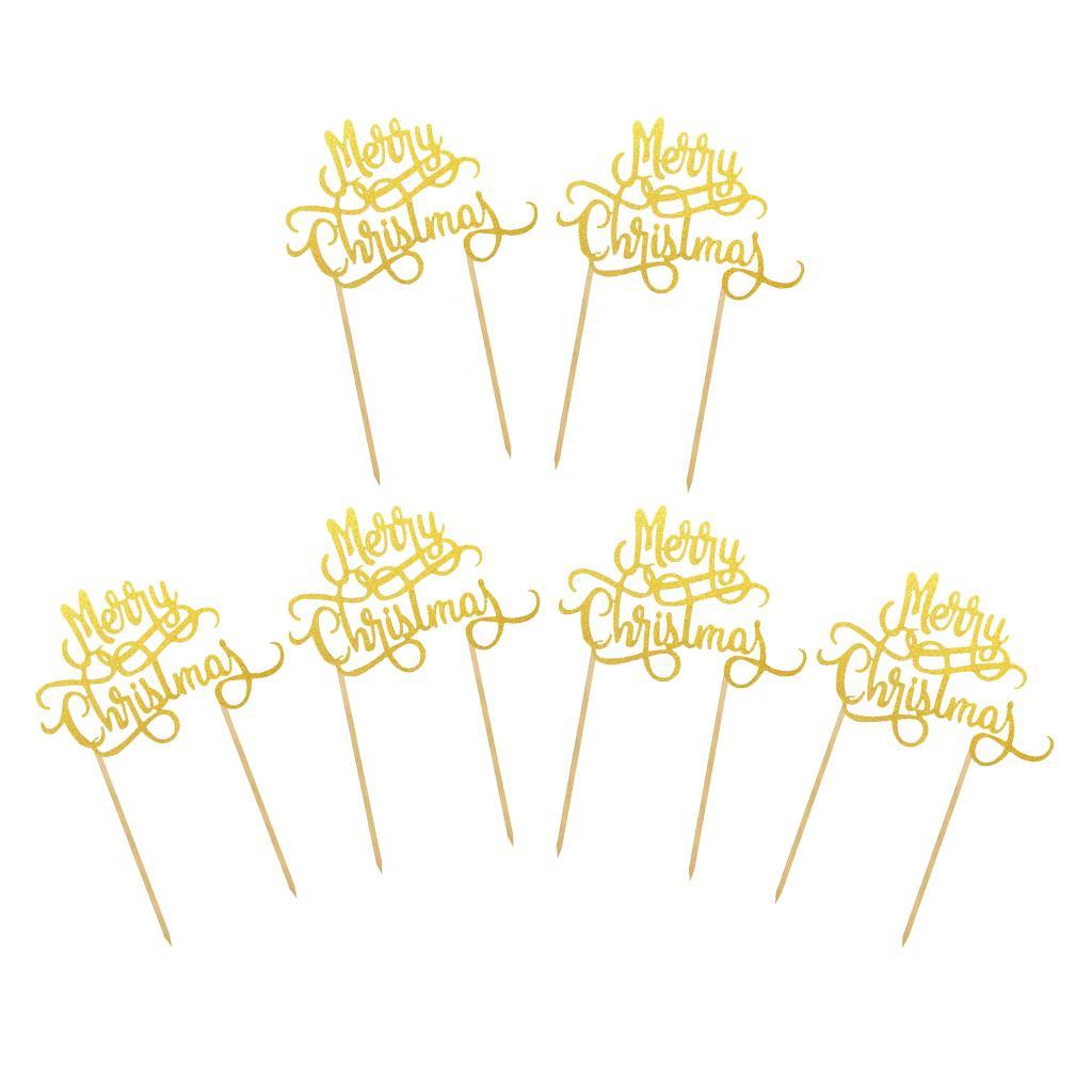 6Pcs Cake Topper  Cupcake Toppers Picks Food