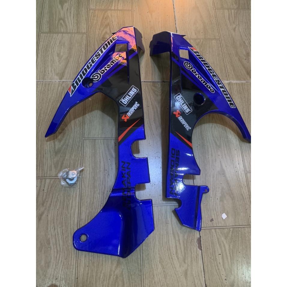 Mỏ cày xe exciter 150 màu xanh tem đen