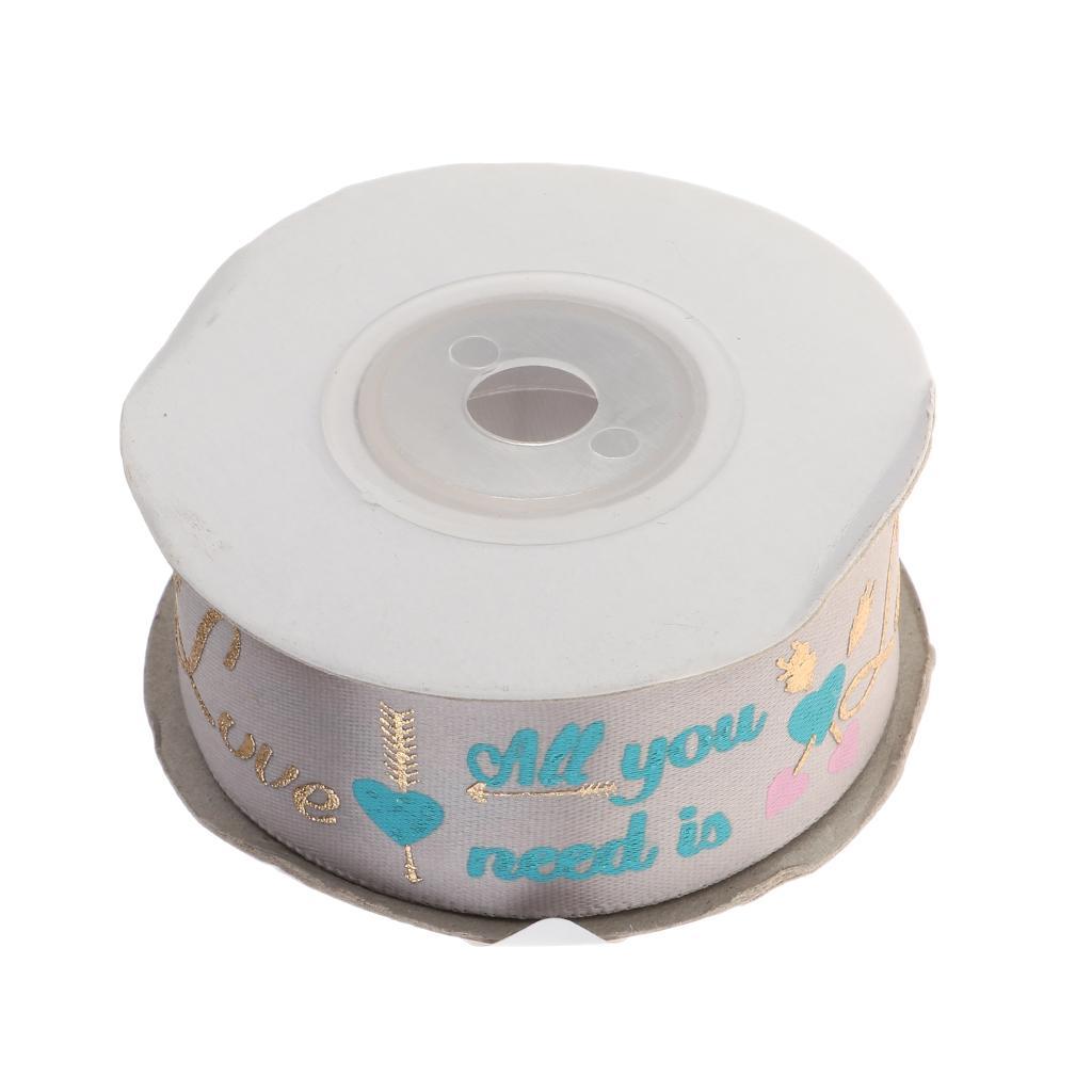 10 Yards Fabric Ribbon Roll Gift Package Craft Cake Wrapping Belt Tape