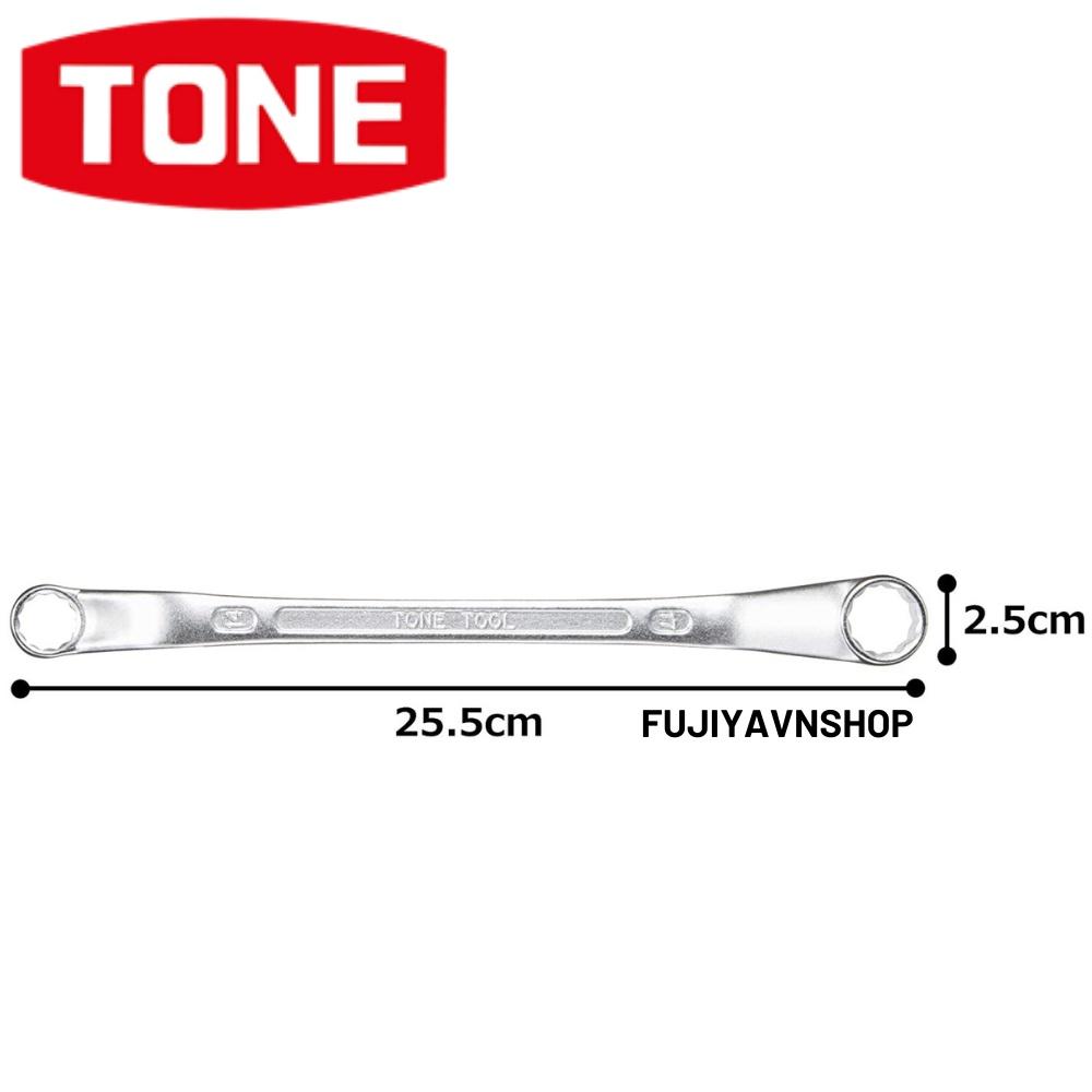 Cờ lê 2 đầu vòng 14mm x 17mm 45 độ Tone HPM45-1417