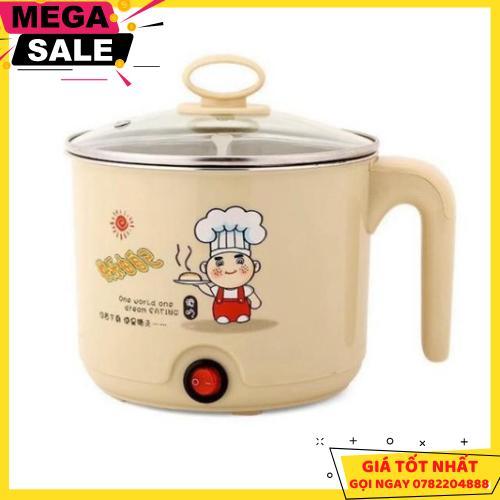 Nồi Lẩu, Ca Nấu Mì Siêu Tốc 18Cm Mini Đa Năng, Chiên, Hấp, Lẩu, Rán Siêu Tiện Dụng - Giao Hàng Toàn Quốc