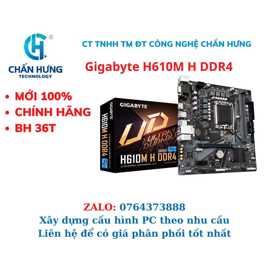 Mainboard Gigabyte H610M H DDR4 - HÀNG CHÍNH HÃNG