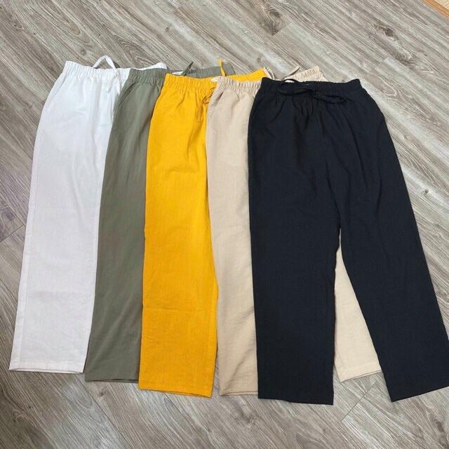 Quần baggy đũi xước mới bigsize, quần đũi dài nữ