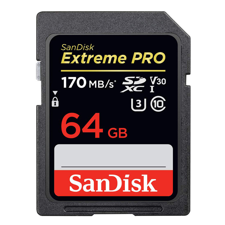 Thẻ Nhớ SDXC SanDisk Extreme Pro U3 V30 1133X 64GB 170MB/s - Hàng Chính Hãng