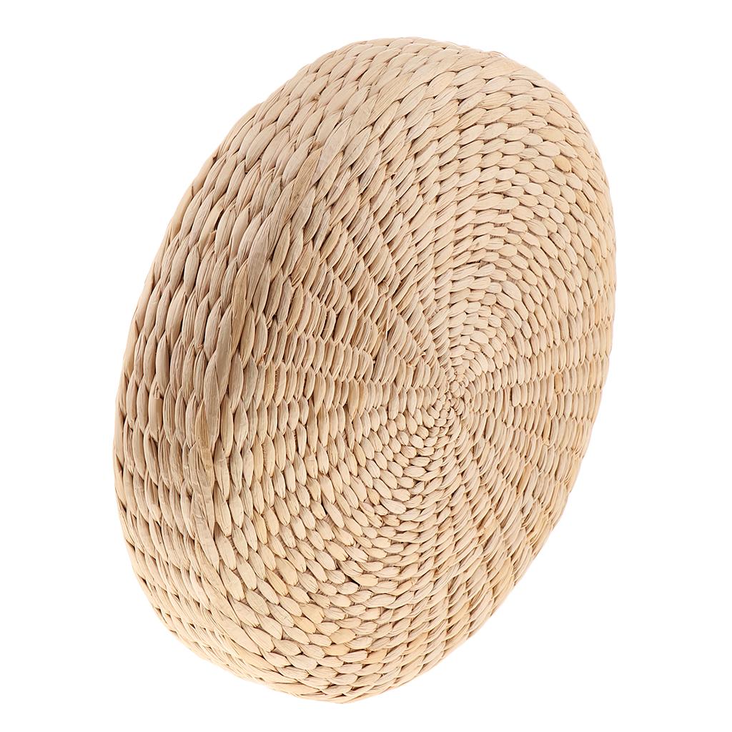 2 12'' Japanese Straw Tatami Floor Cushion Mat Futon Flat Meditation Cushion