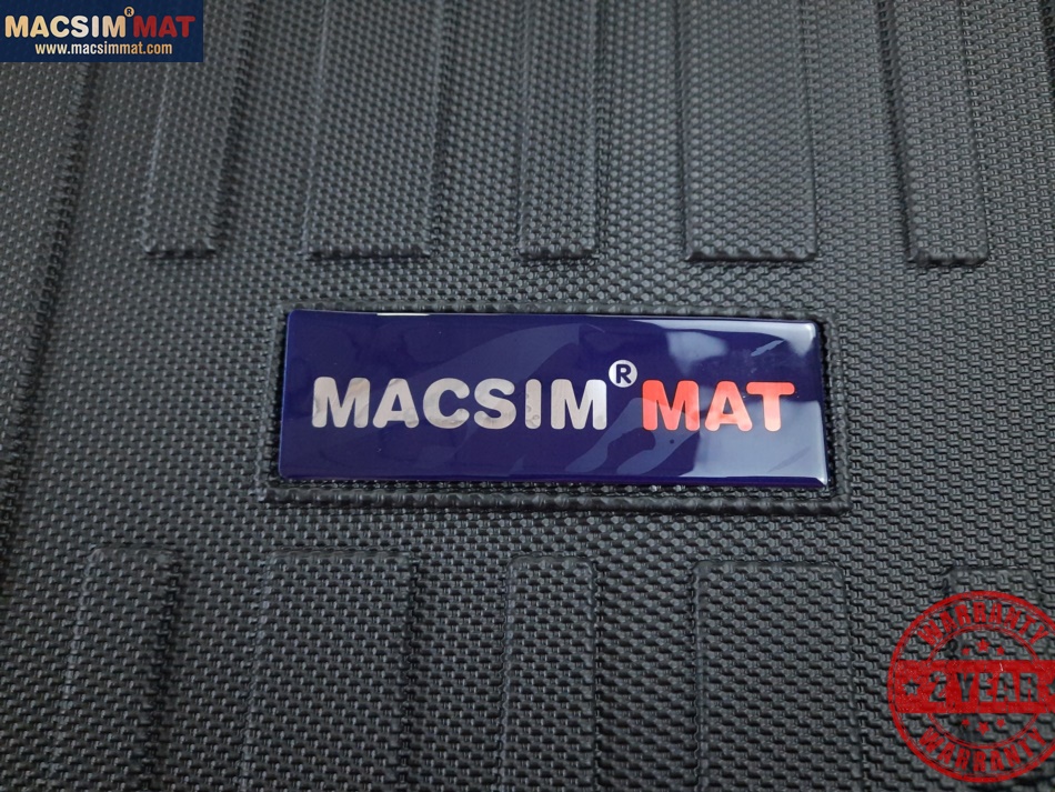 Thảm lót cốp xe ô tô Honda Civic 2016-2017 nhãn hiệu Macsim chất liệu TPV cao cấp màu đen