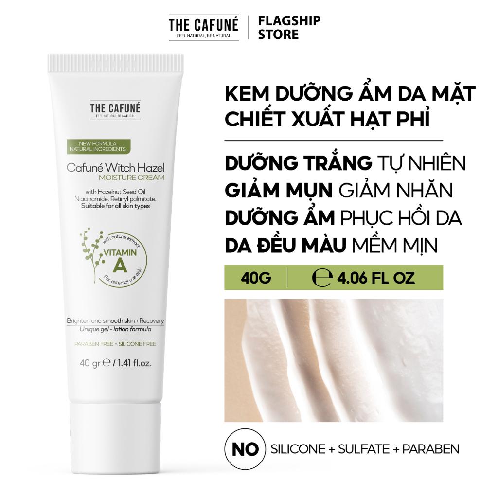 Kem Dưỡng Ẩm Cafuné Witch Hazel Moisture Cream The Cafuné Dưỡng Trắng, Dưỡng Ẩm Làm Đều Màu Da 40gr
