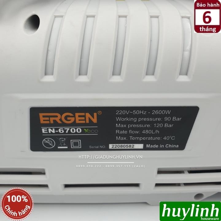 Máy xịt rửa xe Ergen EN-6700 Eco - Công suất 2600W - Áp lực 120 bar - Motor cảm ứng từ lõi đồng - Hàng chính hãng