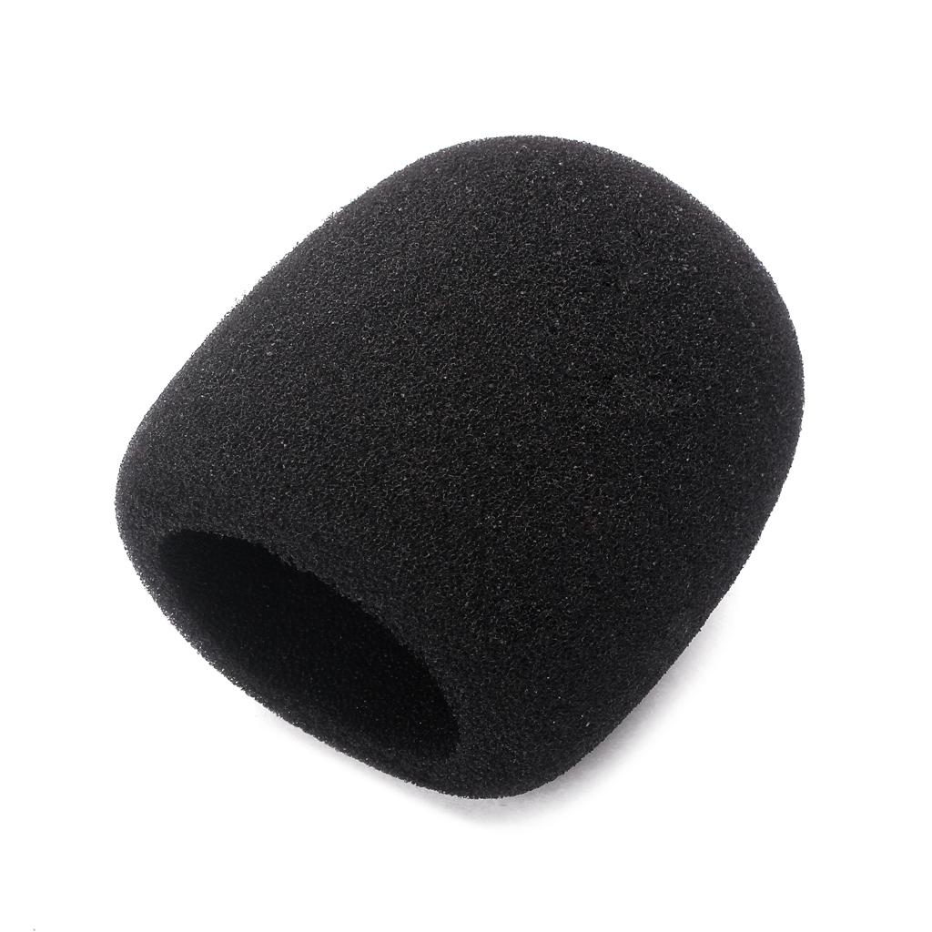10x Foam Microphone Mic Cover Windscreen Black