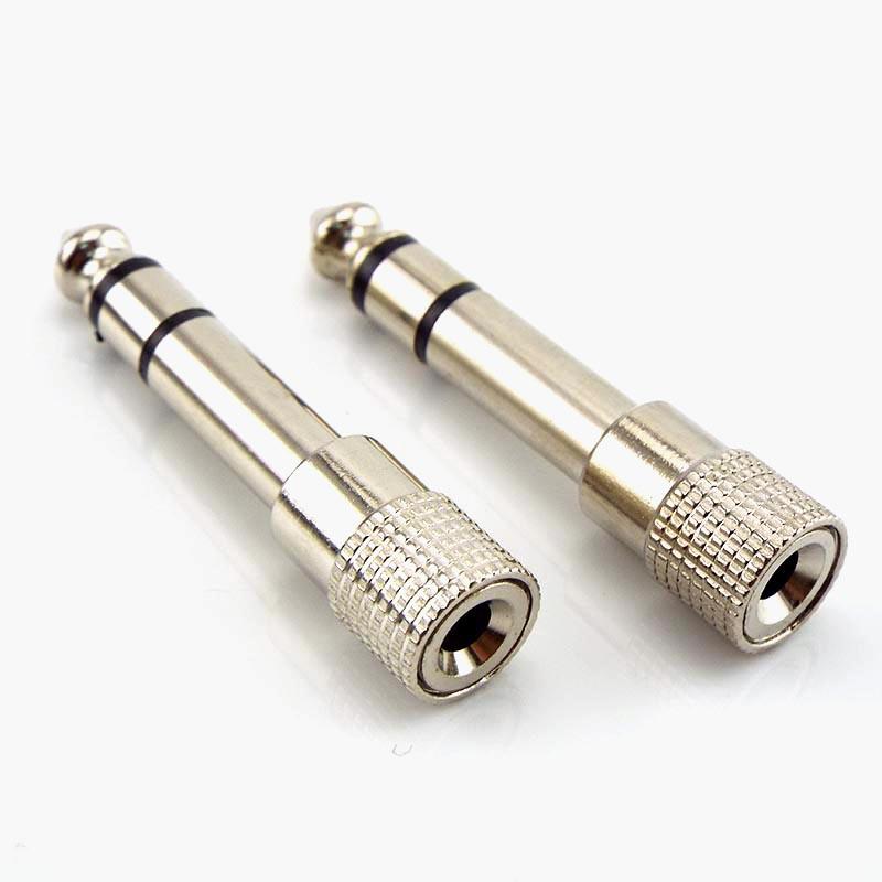 Set 5 Đầu Nối Chuyển Đổi Âm Thanh 6.3mm 1/4" Male Sang 3.5mm 1/8" Female