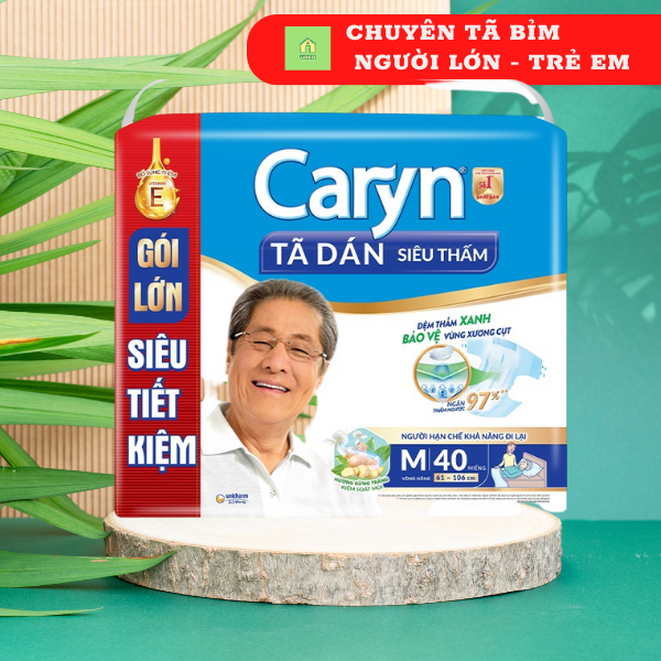 Tã Dán Siêu Thấm Caryn Gói Siêu Tiết Kiệm M40