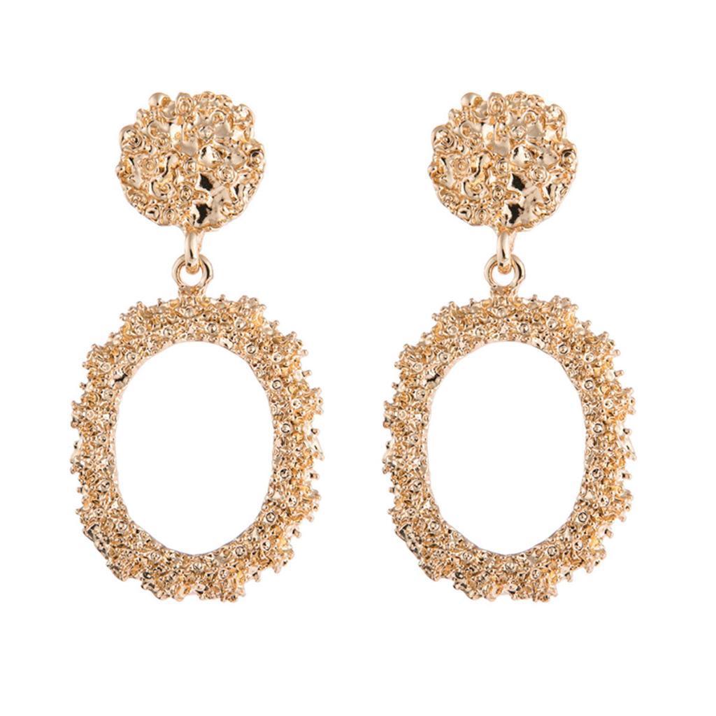 Dangle Earrings Metal Drop Earrings Bohemian Hoop Earrings Jewelry Golden