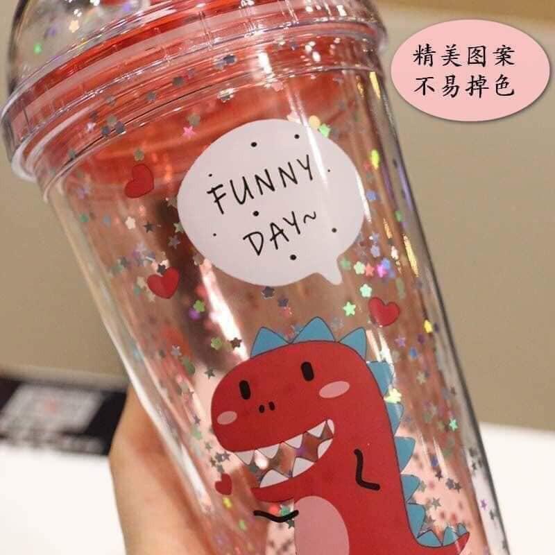 Cốc uống nước hình khủng long, cốc uống nước, cốc khủng long siêu kute