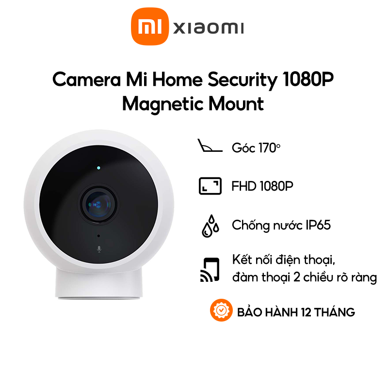 Camera IP 1080P Xiaomi Mi Home Magnetic Mount QDJ4065GL Trắng - Hàng Chính Hãng