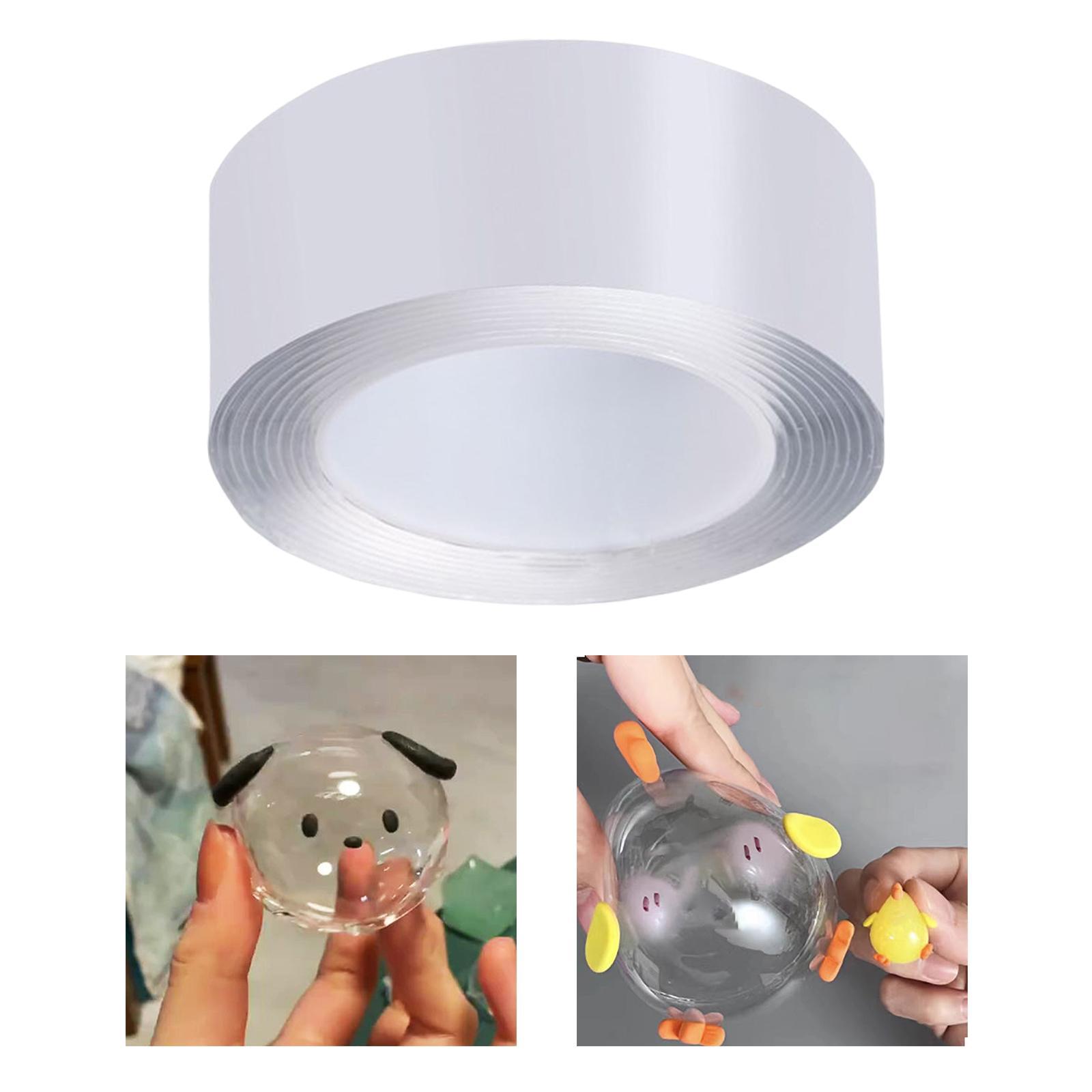 Multifunctional Double Sided Tape for Blowing Bubble DIY Craft Sensory Toy