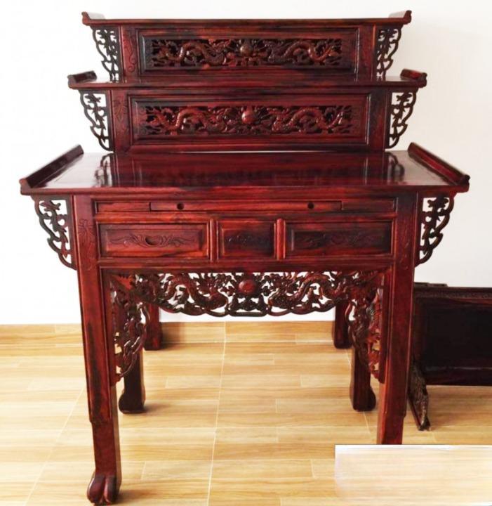 BÀN THỜ GỖ 3 TẦNG MUÔNG - BÀN THỜ TAM CẤP . BÀN CÚNG GỖ 3 TẦNG
