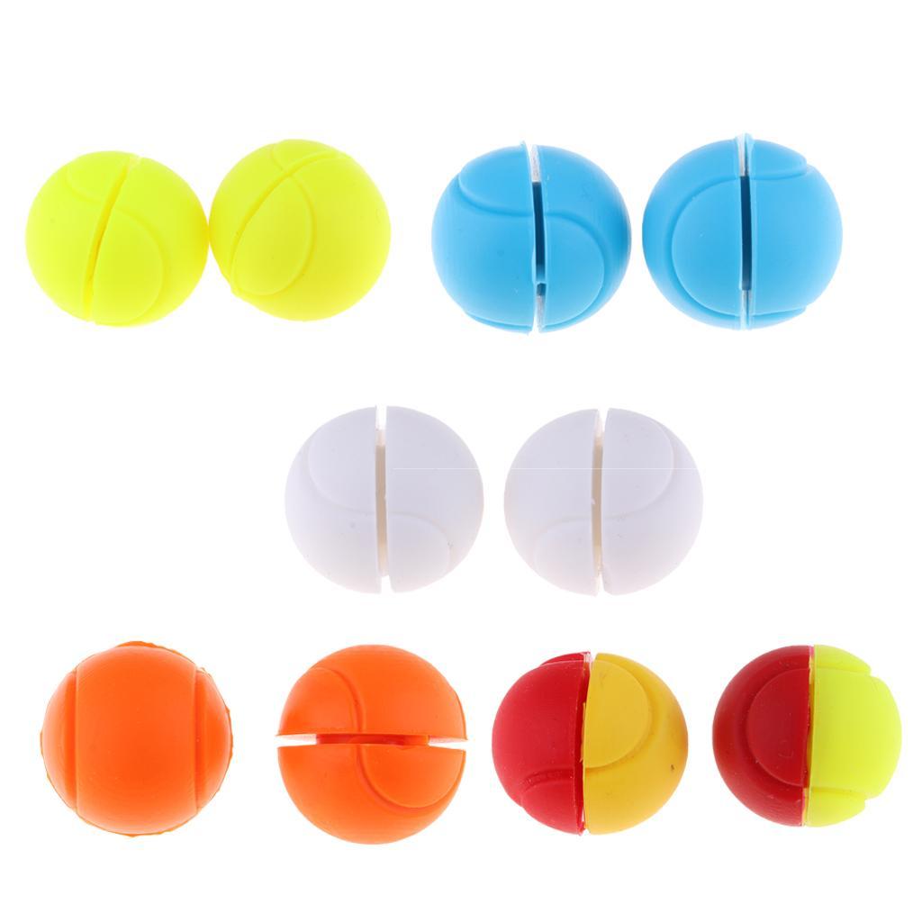 Silicone Tennis Racket Vibration Damper Racquet Shock Absorber Yellow