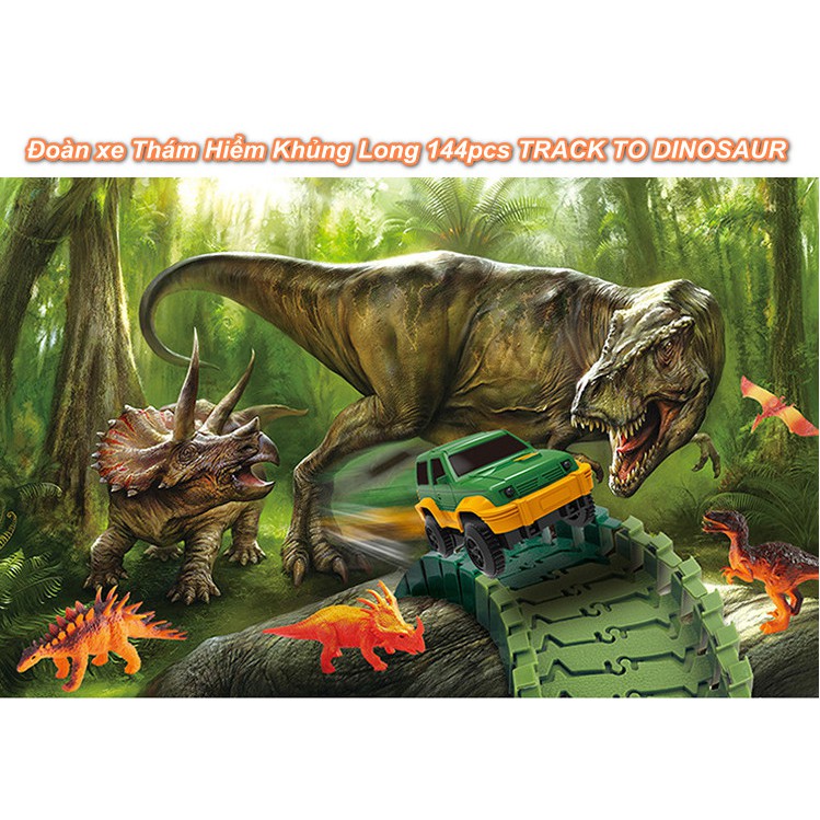 Đồ Chơi Thám Hiểm Công Viên Khủng Long 144pcs DINOSAUR Explorer