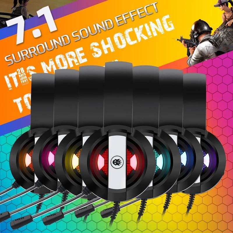 Chuyên Nghiệp Led Game Thủ Tai Nghe Cho Máy Tính PS4 PS5 Fifa 21 Tai Nghe Chơi Game Bass Stereo PC Tai Nghe Có Dây Kèm Mic quà Tặng