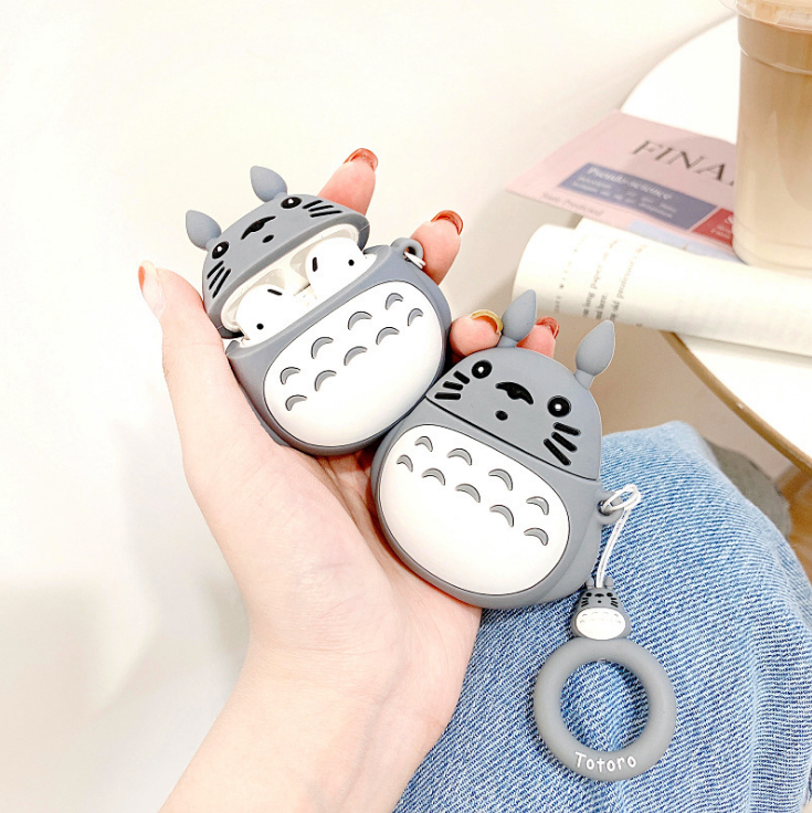 Vỏ ốp bảo vệ bao đựng tai nghe không dây bluetooth 1/2/Pro chống va đập - Totoro