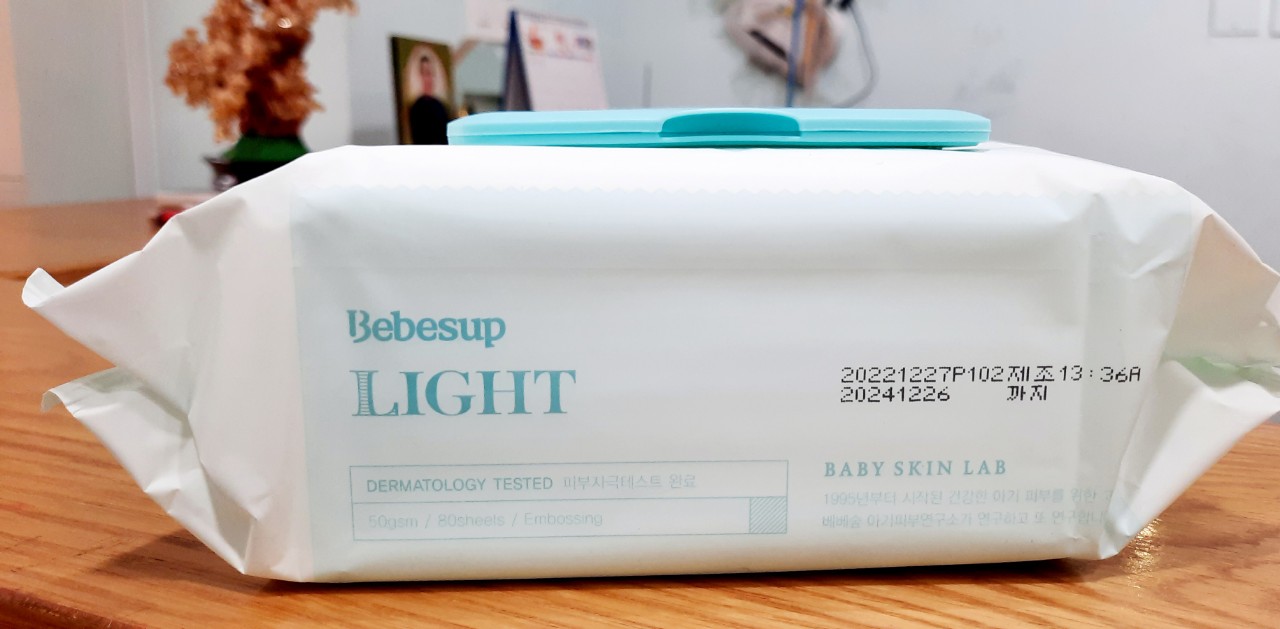 Khăn ướt BEBESUP LIGHT 80 tờ