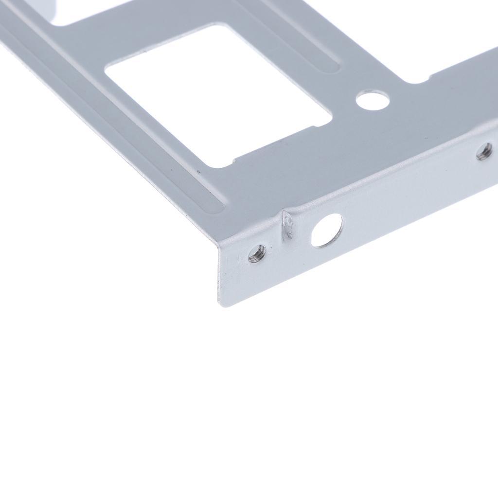 2Pcs 2.5" to 3.5" SSD HDD Adapter Rack Hard Drive Mounting Bracket White