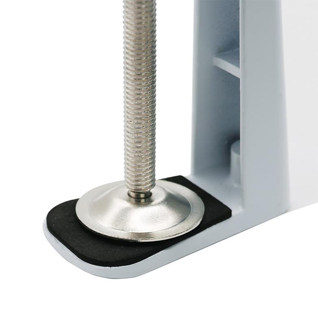 2 Pack Stainless Steel Adjustable Arm Clamp Table Lamp Clip Desk Clamp 90mm