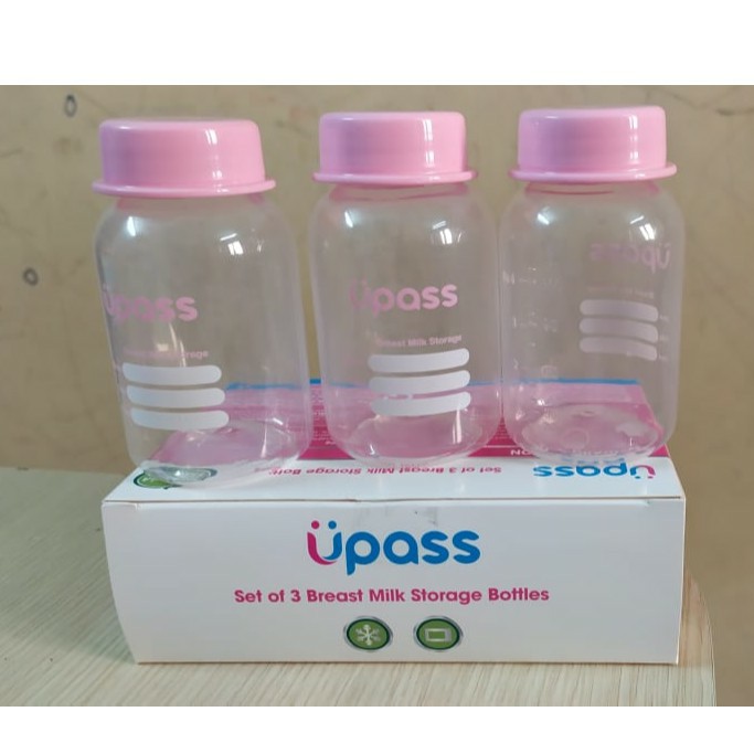 [TẶNG QUÀ] Bộ 3 Bình Trữ Sữa UPASS UP0030N 125ML - Tặng kèm 1 khẩu trang xô cho bé