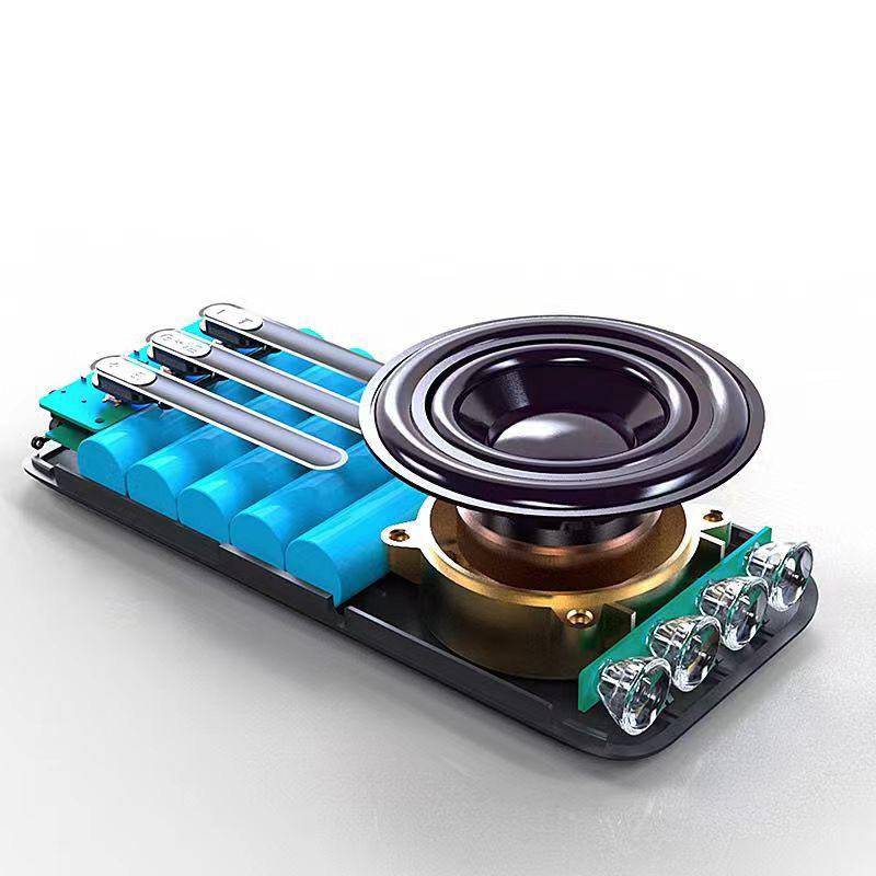 Loa không dây Bluetooth với ngân hàng điện pin 10000mah 12000mAh và chức năng đèn pin, hỗ trợ chơi thẻ Micro SD Color: 3 Woofer Size/Full-Range Size: 12000mAh