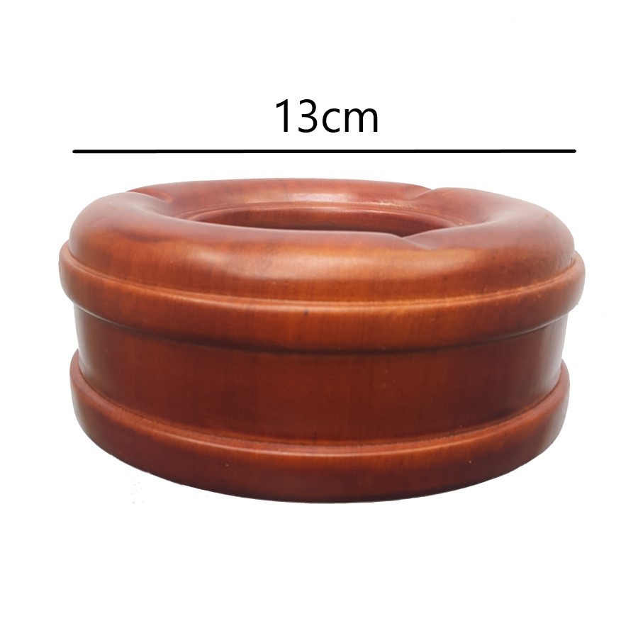 Combo 02 Gạt tàn thuốc gỗ hương đỏ (Gia công nguyên khối, 13cm x 5cm)