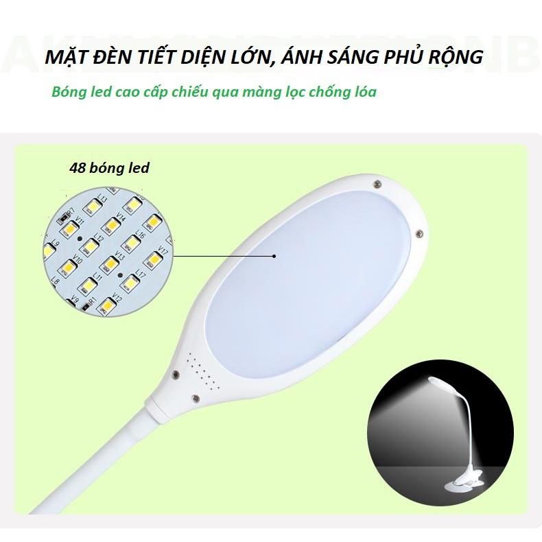 Đèn kẹp bàn S059 - Đèn led đọc sách kẹp bàn, bảo vệ thị lực, tiết kiệm điện năng