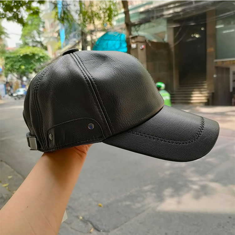 Mũ lưỡi trai nam da dê cao cấp BHY2075 không bong tróc da