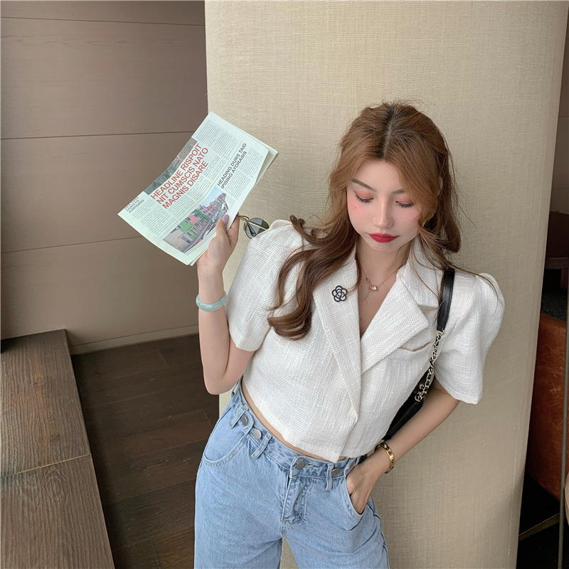 Áo sơ mi nữ kiểu Croptop cao cấp công sở, đi chơi đẹp Ak05