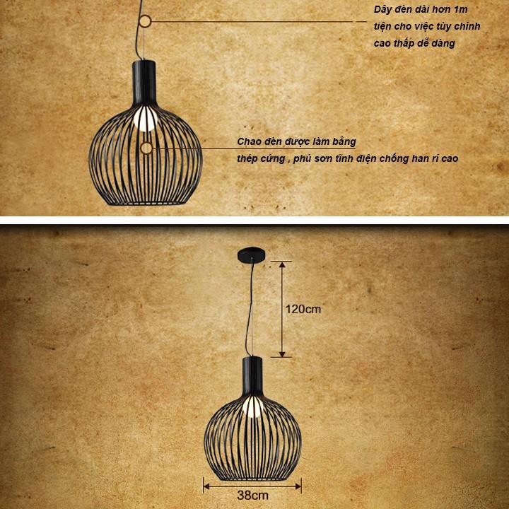 Thả chụp nơm MONSKY kiểu lồng chim chắc chắn, đẹp mắt - Tặng kèm bóng LED cao cấp